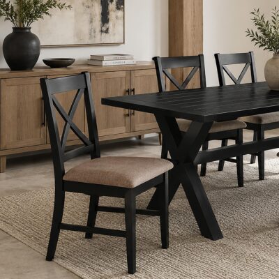 Lance Dining Chair, Set of 2 in Black 202-421BLK 202 421BLK 1