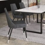Silvano Side Chair, Set of 2 in Vintage Grey and Black 202-429GY 202 429GY 1