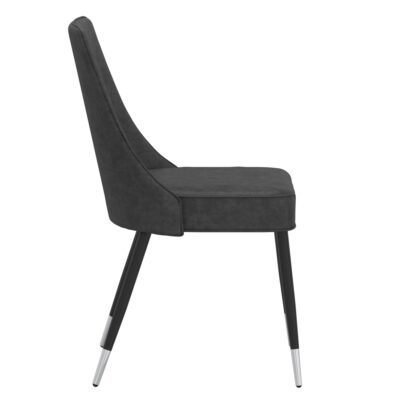 Silvano Side Chair, Set of 2 in Vintage Grey and Black 12 Silvano Side Chair, Set of 2 in Vintage Grey and Black 202-429GY 202 429GY 4
