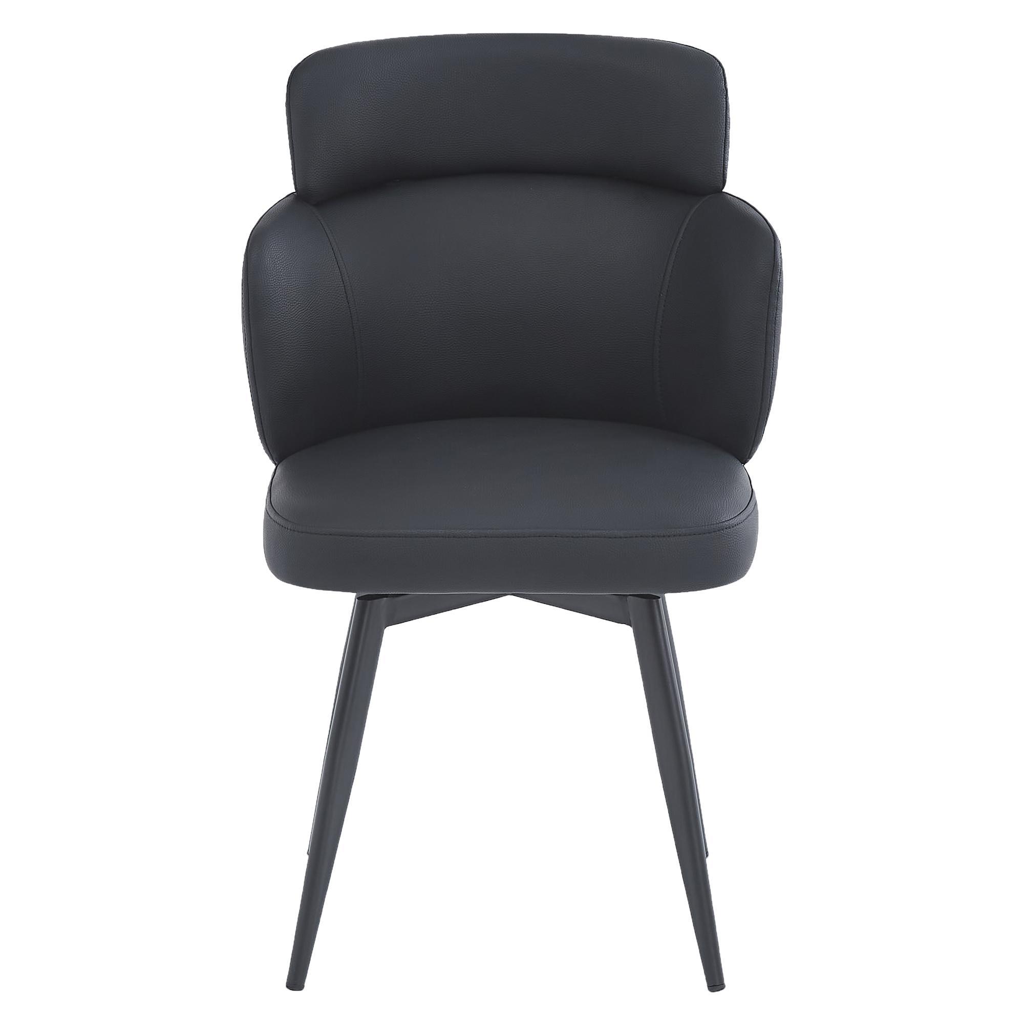 Razzo Dining Chair, Set of 4 in Black and Black 5 Razzo Dining Chair, Set of 4 in Black and Black - Image 5