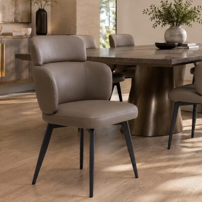 Razzo Dining Chair, Set of 4 in Stone and Black 202-481STN 202 481STN 1