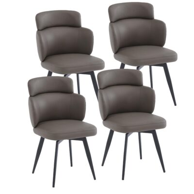 Razzo Dining Chair, Set of 4 in Stone and Black 202-481STN 202 481STN 6