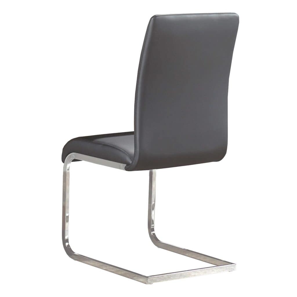 Maxim Side Chair, Set of 2 in Grey and Chrome - Image 3