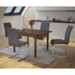 Maxim Side Chair, Set of 2 in Grey and Chrome 202-489GY 202 489GY 3