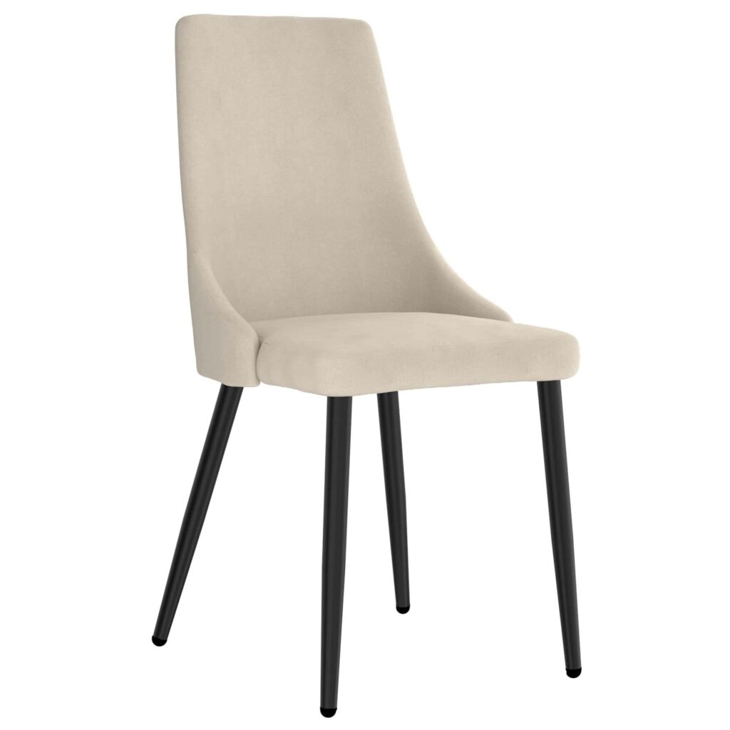 Venice Side Chair, Set of 2 in Beige and Black 202-536BEG 202 536BEG