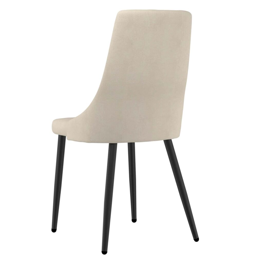 Venice Side Chair, Set of 2 in Beige and Black 202-536BEG 202 536BEG 2