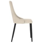 Venice Side Chair, Set of 2 in Beige and Black 202-536BEG 202 536BEG 3