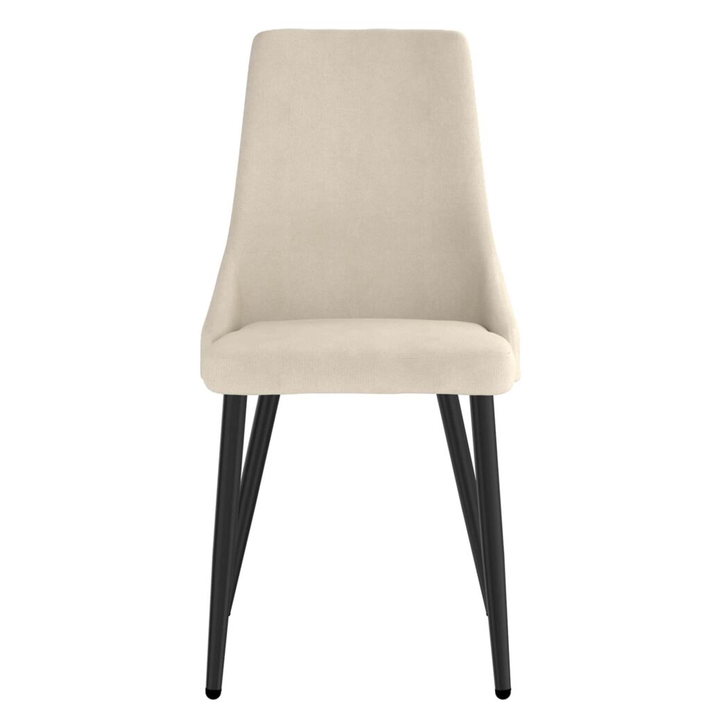 Venice Side Chair, Set of 2 in Beige and Black 202-536BEG 202 536BEG 4