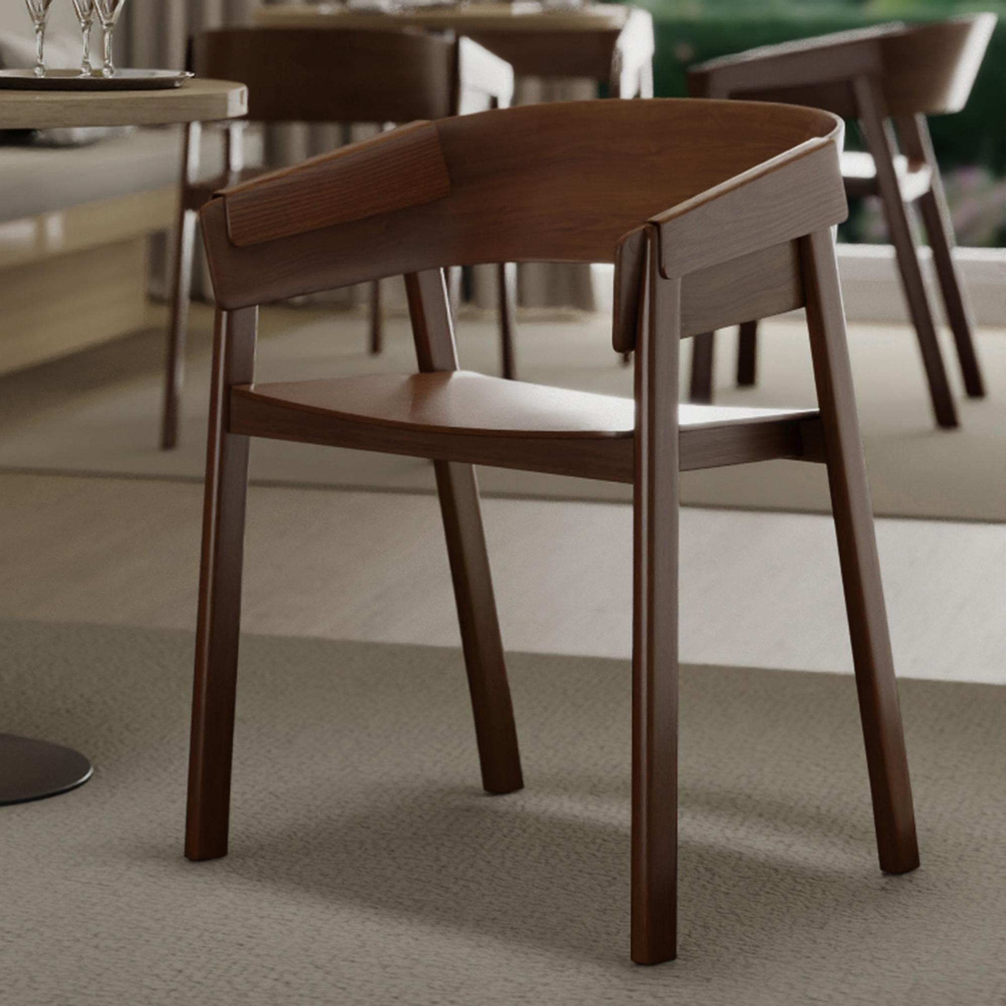 Mateo Dining/Lounge Chair, Set of 2 in Walnut 2 Mateo Dining/Lounge Chair, Set of 2 in Walnut - Image 2