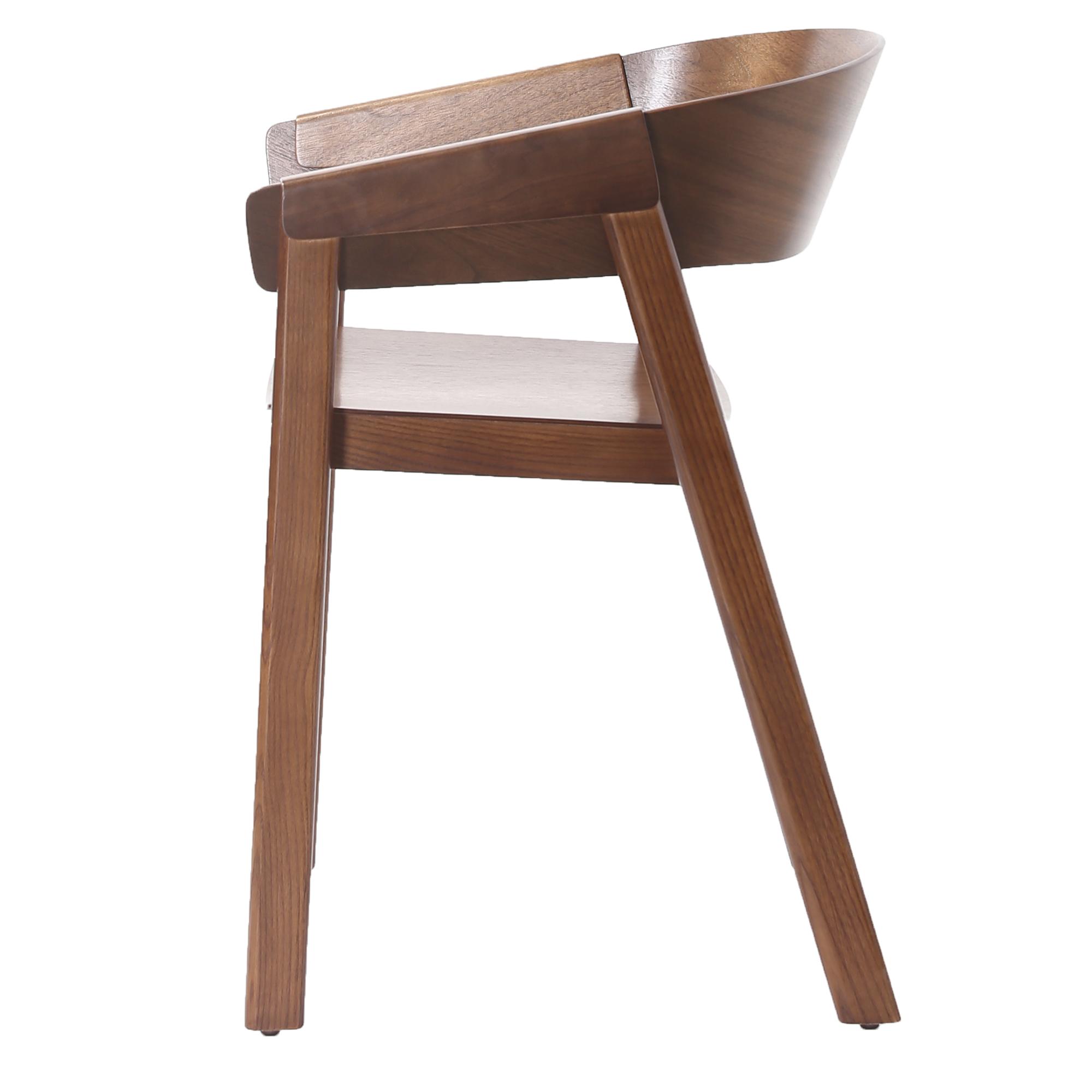 Mateo Dining/Lounge Chair, Set of 2 in Walnut 4 Mateo Dining/Lounge Chair, Set of 2 in Walnut - Image 4