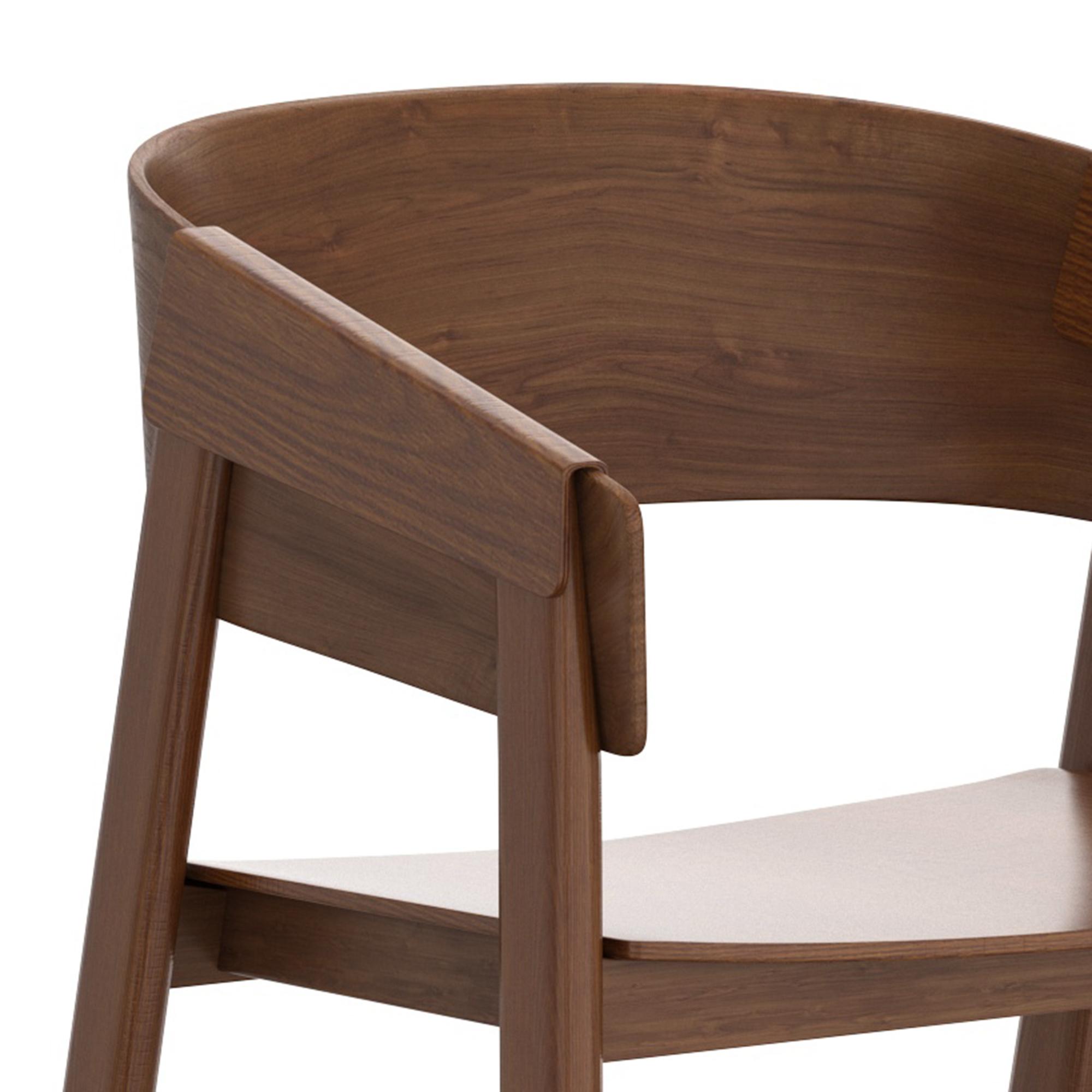 Mateo Dining/Lounge Chair, Set of 2 in Walnut 6 Mateo Dining/Lounge Chair, Set of 2 in Walnut - Image 6