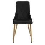 Antoine Side Chair, Set of 2 in Black and Aged Gold 202-573BK 202 573BK 3