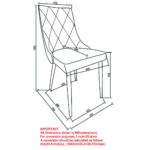 Antoine Side Chair, Set of 2 in Light Grey and Aged Gold 202-573LG 202 573LG LD