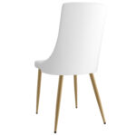 Antoine Side Chair, Set of 2 in White and Aged Gold 202-573WT 202 573WT 2