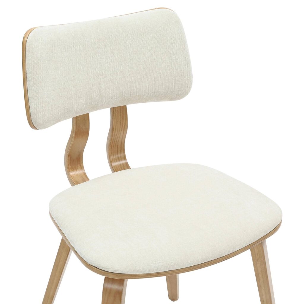 Zuni Dining Chair in Beige Fabric and Natural - Image 7