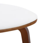 Zuni Side Chair in White Faux Leather and Walnut 202-581PUWT 202 581PUWT 5