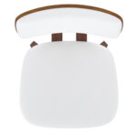 Zuni Side Chair in White Faux Leather and Walnut 202-581PUWT 202 581PUWT 6