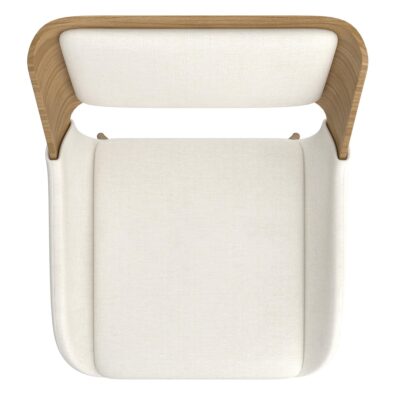 Hudson Dining Chair in Beige Fabric and Natural 202-582BG 202 582BG 6