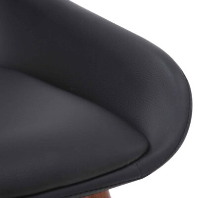 Hudson Side Chair in Black Faux Leather and Walnut 202-582PUBK 202 582PUBK 5