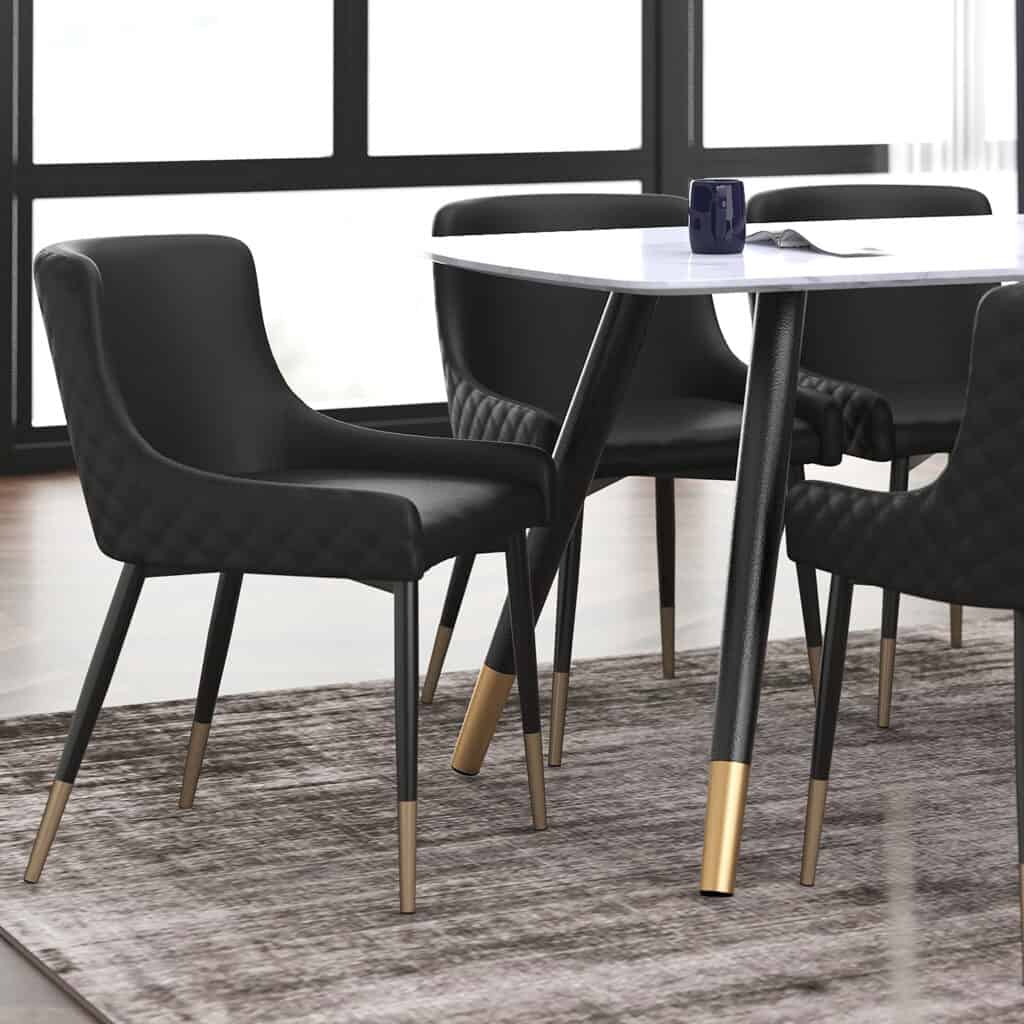 Xander Side Chair, Set of 2 in Black - Image 2