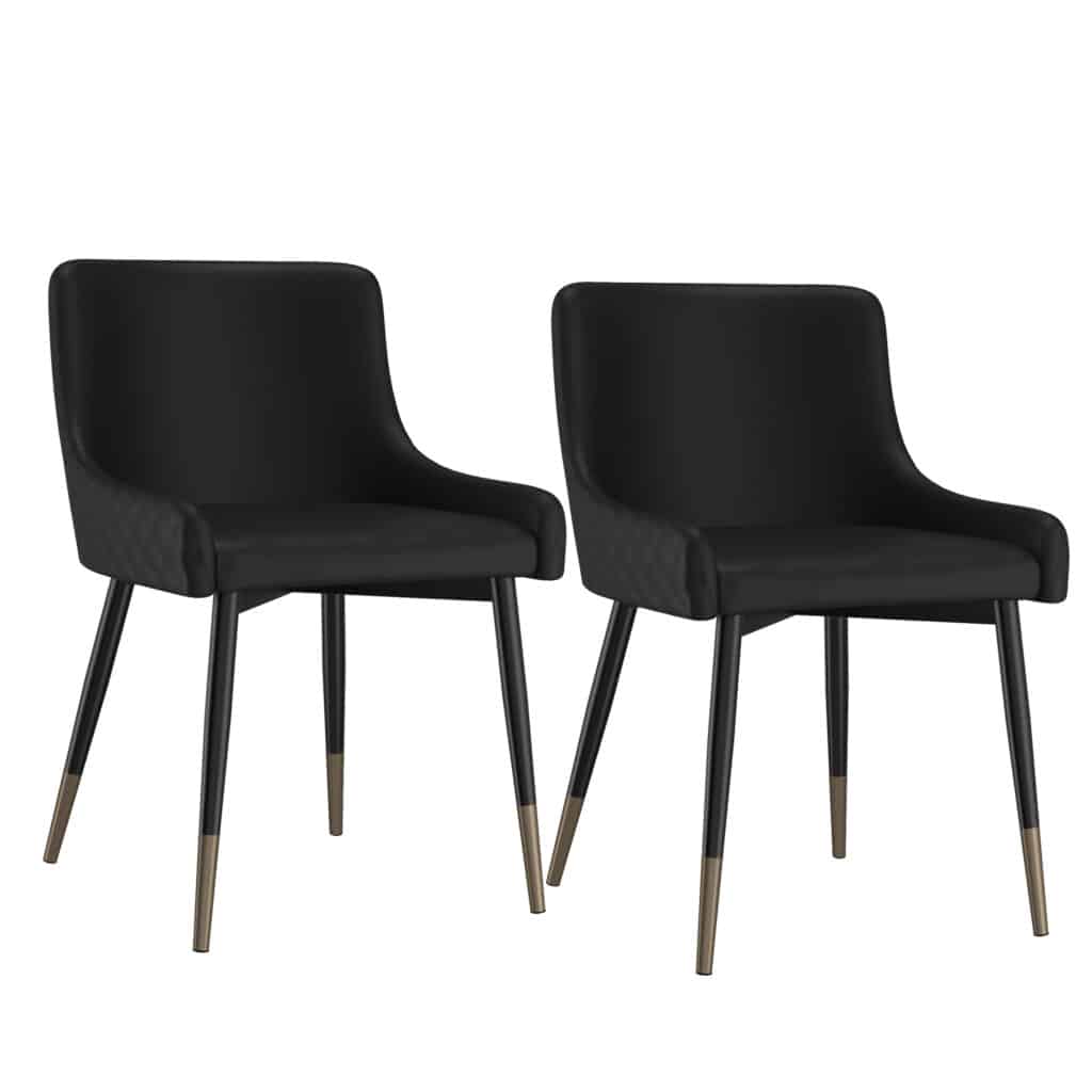 Xander Side Chair, Set of 2 in Black - Image 7