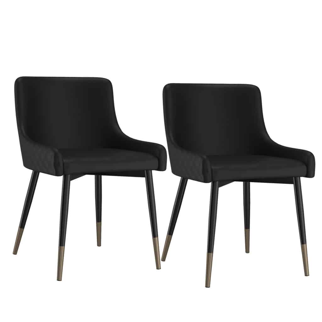 Xander Side Chair, Set of 2 in Black 202-620BK 202 620BK 6