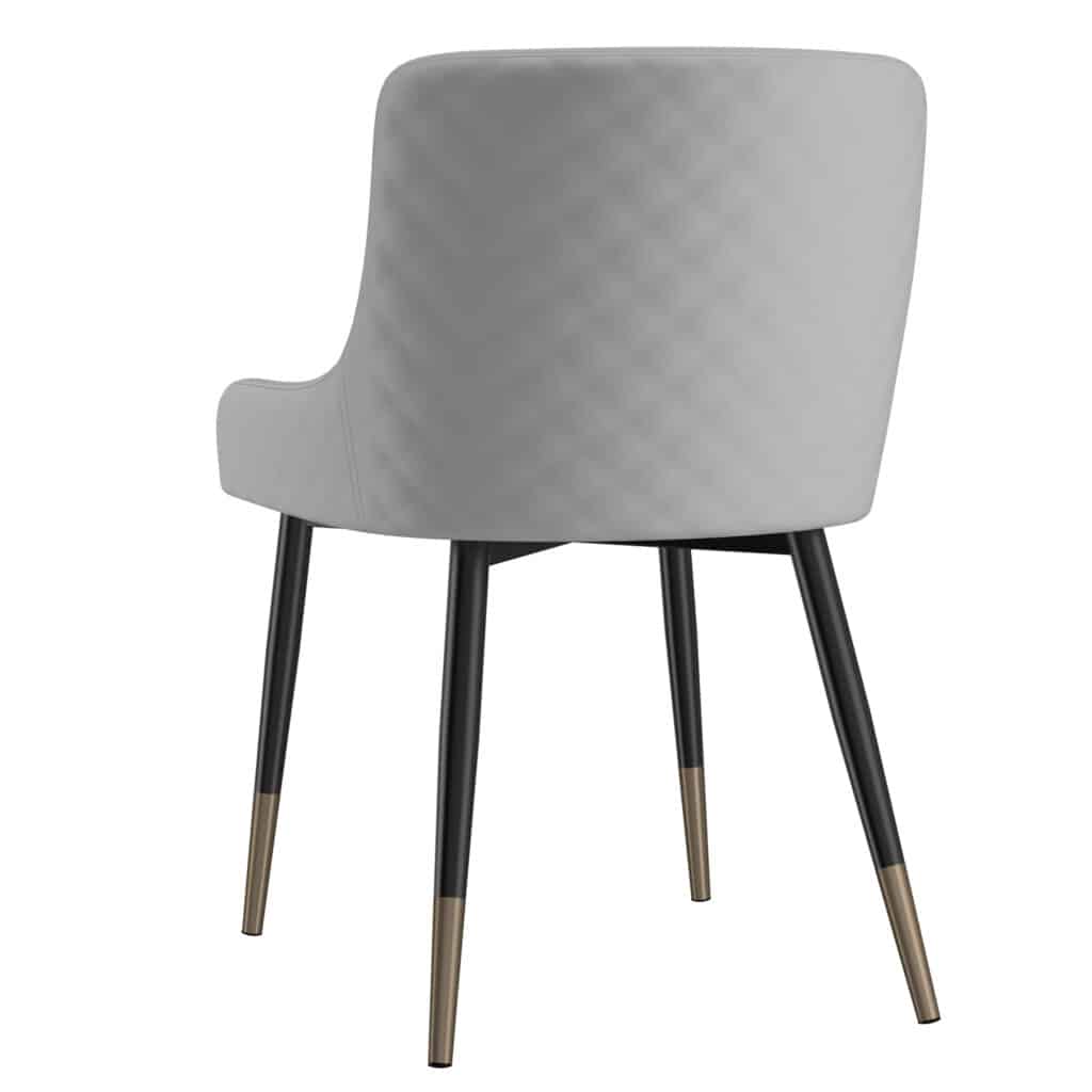 Xander Side Chair, Set of 2 in Light Grey and Black - Image 3