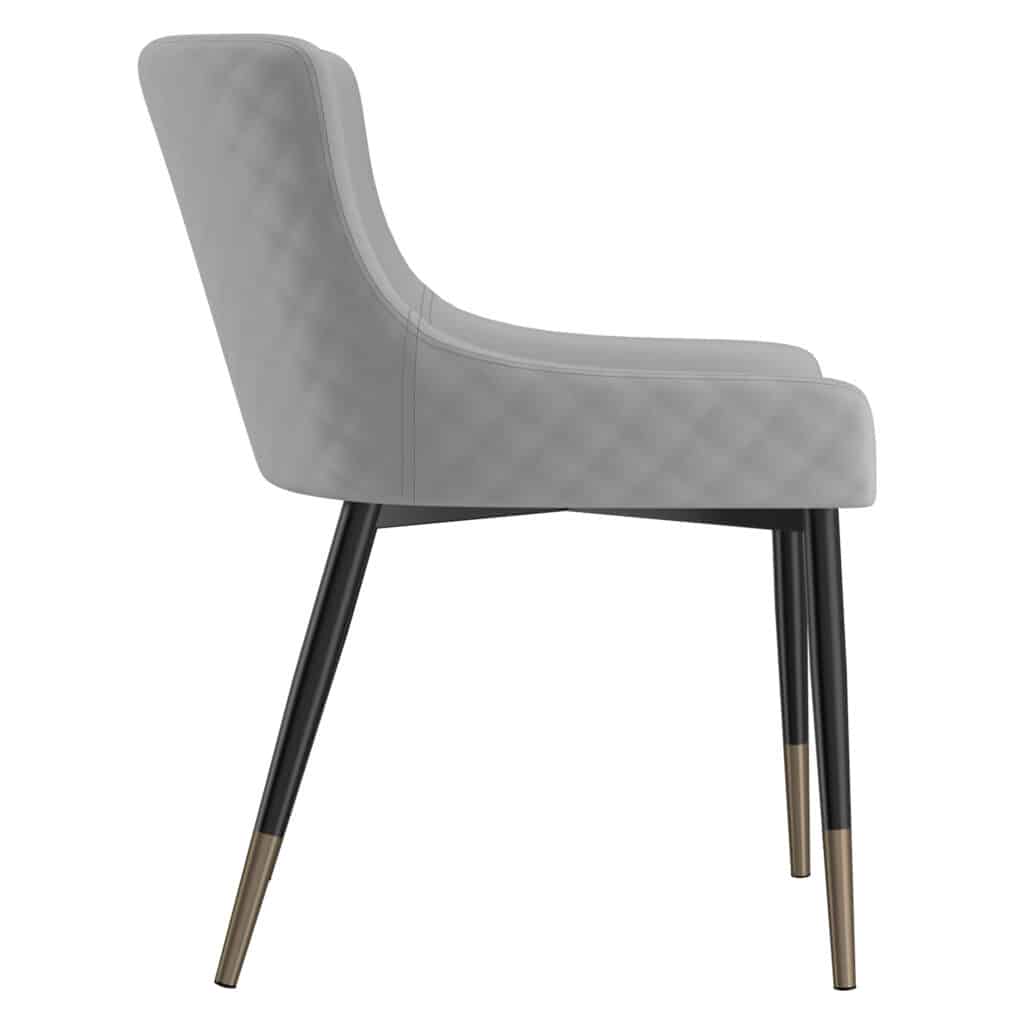 Xander Side Chair, Set of 2 in Light Grey and Black - Image 5