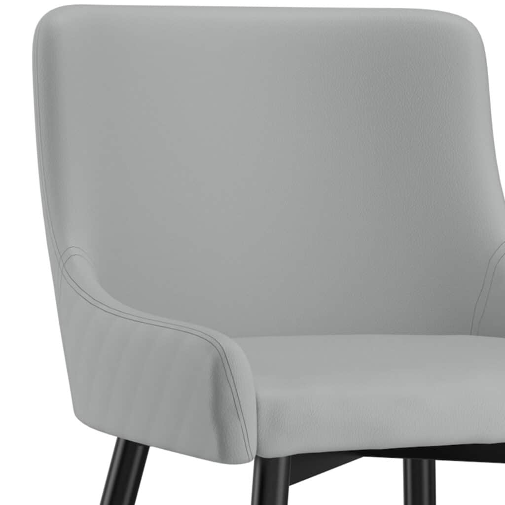 Xander Side Chair, Set of 2 in Light Grey and Black - Image 6