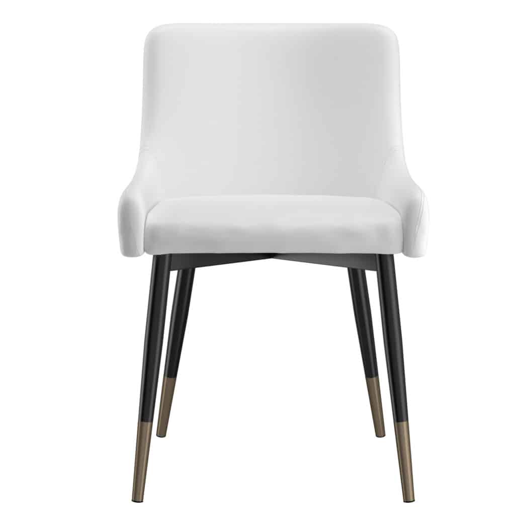 Xander Side Chair, Set of 2 in White and Black - Image 4