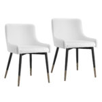 Xander Side Chair, Set of 2 in White and Black 202-620WT 202 620WT 6