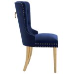 Mizal Side Chair, Set of 2 in Navy and Gold 202-629NAV 202 629NAV 3