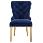 Mizal Side Chair, Set of 2 in Navy and Gold 202-629NAV 202 629NAV 4