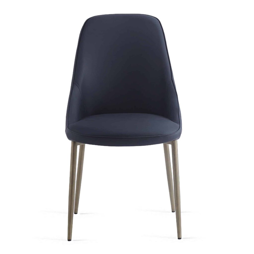 Cleo Side Chair, Set of 2, in Black and Aged Gold - Image 5