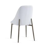 Cleo Side Chair, Set of 2, in White and Aged Gold 202-636WT 202 636WT 2