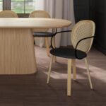 Orias Dining Chair, set of 2 in Light Oak and Black 202-660LTK 202 660LTK 1