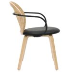 Orias Dining Chair, set of 2 in Light Oak and Black 202-660LTK 202 660LTK 3