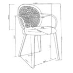 Orias Dining Chair, set of 2 in Light Oak and Black 202-660LTK 202 660LTK LD