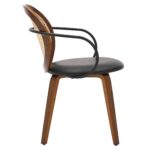 Orias Dining Chair, set of 2 in Walnut and Black 202-660WAL 202 660WAL 3
