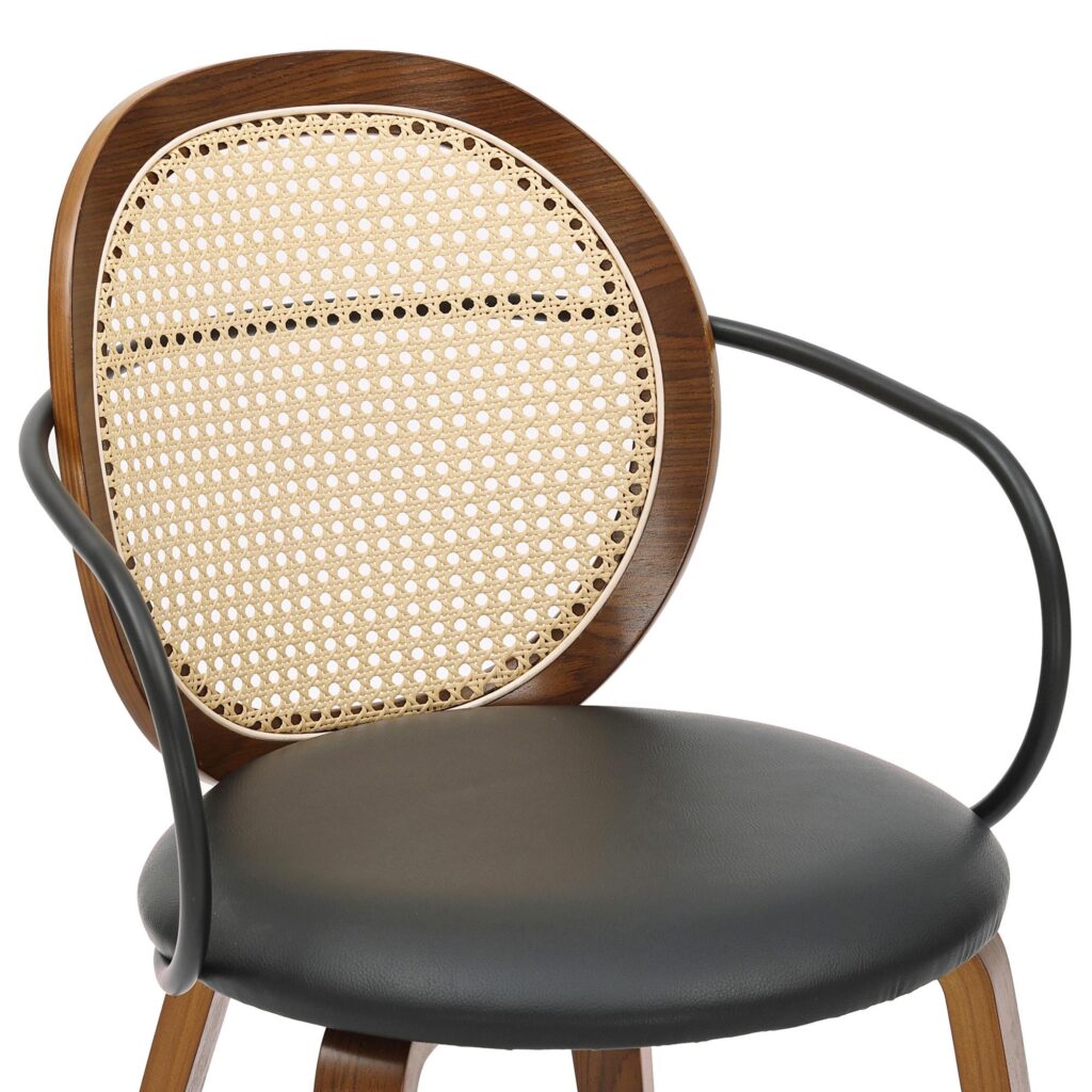 Orias Dining Chair, set of 2 in Walnut and Black - Image 6