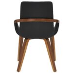 Caspian Dining Chair, set of 2 in Black and Dark Walnut 202-664BLK 202 664BLK 2