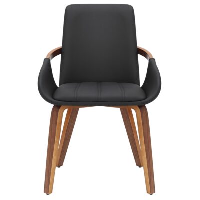 Caspian Dining Chair, set of 2 in Black and Dark Walnut 12 Caspian Dining Chair, set of 2 in Black and Dark Walnut 202-664BLK 202 664BLK 4