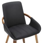 Caspian Dining Chair, set of 2 in Black and Dark Walnut 202-664BLK 202 664BLK 5
