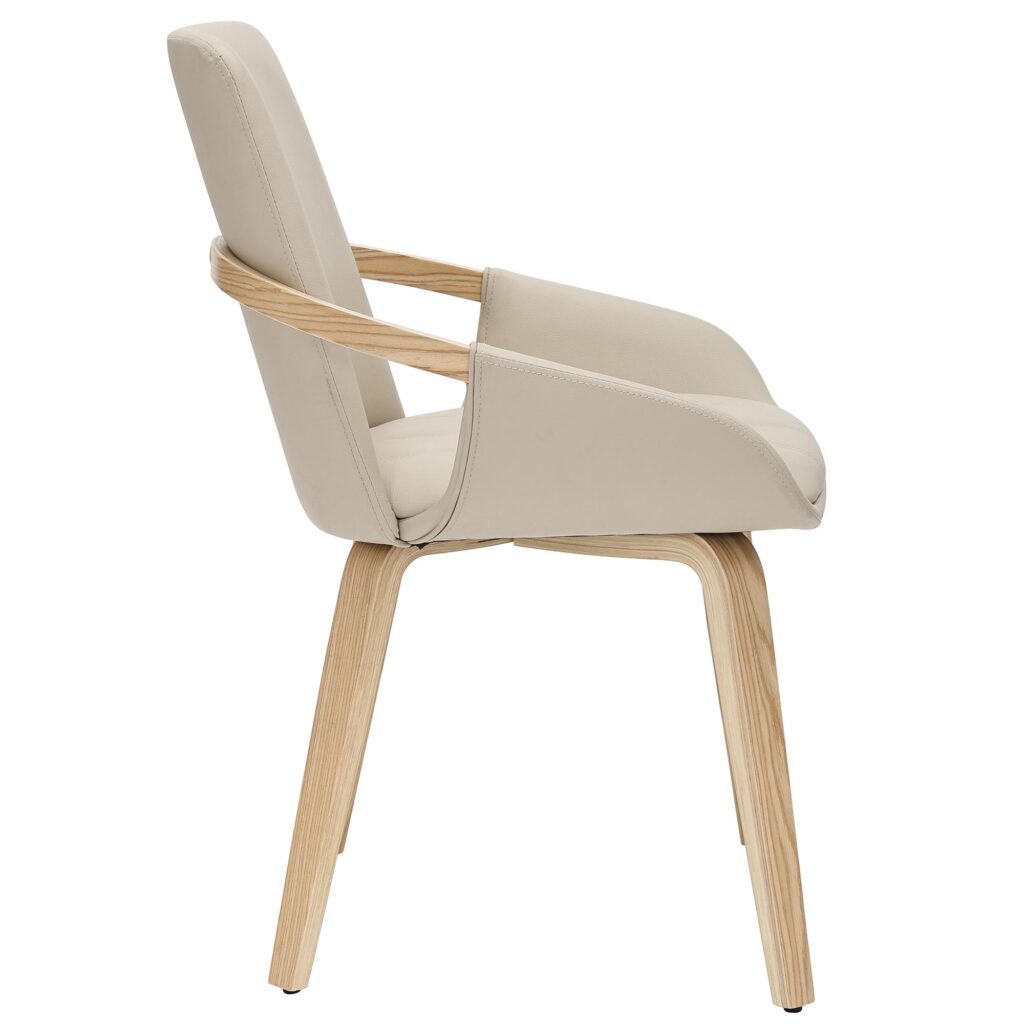 Caspian Dining Chair, set of 2 in Sand and Natural - Image 4