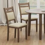 Conrad Dining Chair, Set of 2 in Walnut & Beige 202-863WAL 202 863WAL 1
