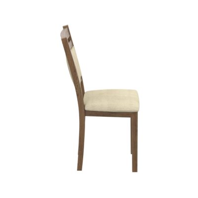 Conrad Dining Chair, Set of 2 in Walnut & Beige 202-863WAL 202 863WAL 3