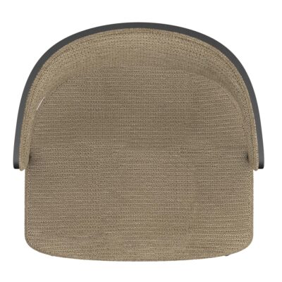 Kazan Dining Chair, Set of 2 in Dark Beige Performance Fabric & Black Metal 202-904DKB 202 904DKB 5