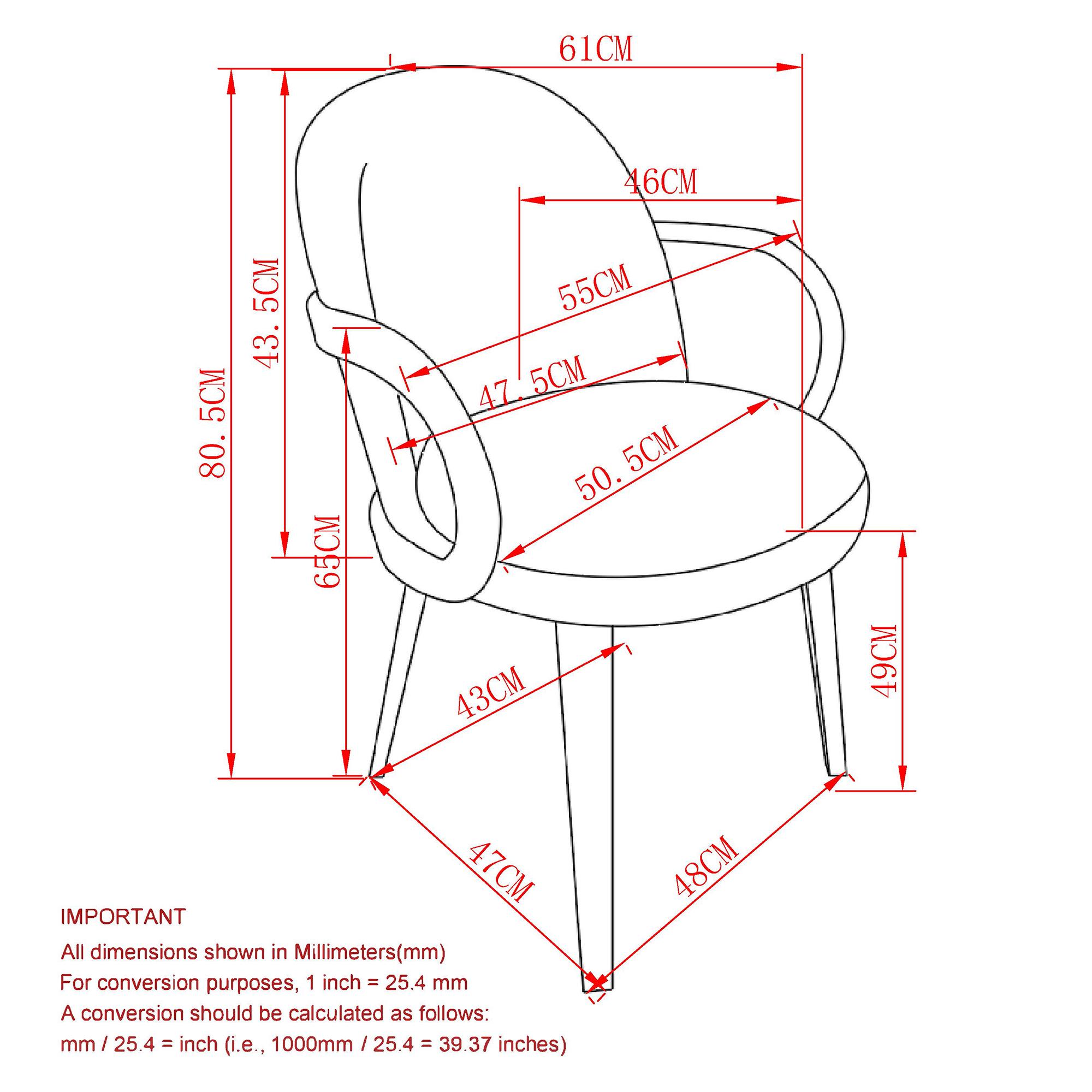 Celest Dining/Lounge Chair, Set of 2 in Brown and Dark Walnut 8 Celest Dining/Lounge Chair, Set of 2 in Brown and Dark Walnut - Image 8
