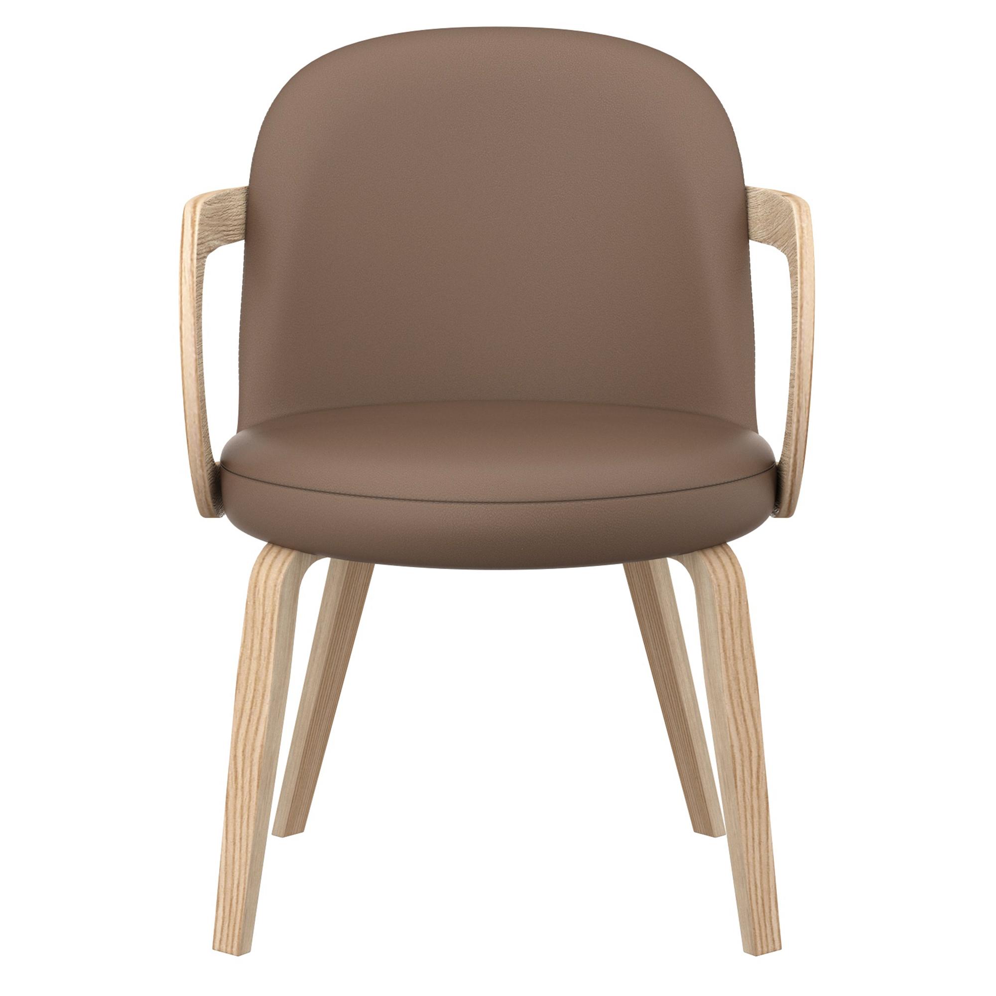 Celest Dining/Lounge Chair, Set of 2 in Dark Taupe and Natural 5 Celest Dining/Lounge Chair, Set of 2 in Dark Taupe and Natural - Image 5