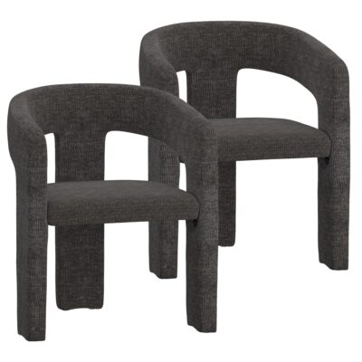 Amara Dining Chair, Set of 2 in Charcoal 202-933CH 202 933CH 6